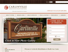 Tablet Screenshot of carlinvillenursingandrehab.com